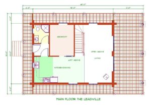 24x32 log cabin with loft